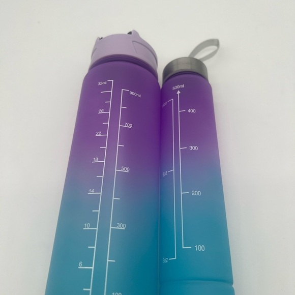 2 gradient set of water bottles , a set of 2 sizes, plastic water cups bottles - Picture 9 of 10